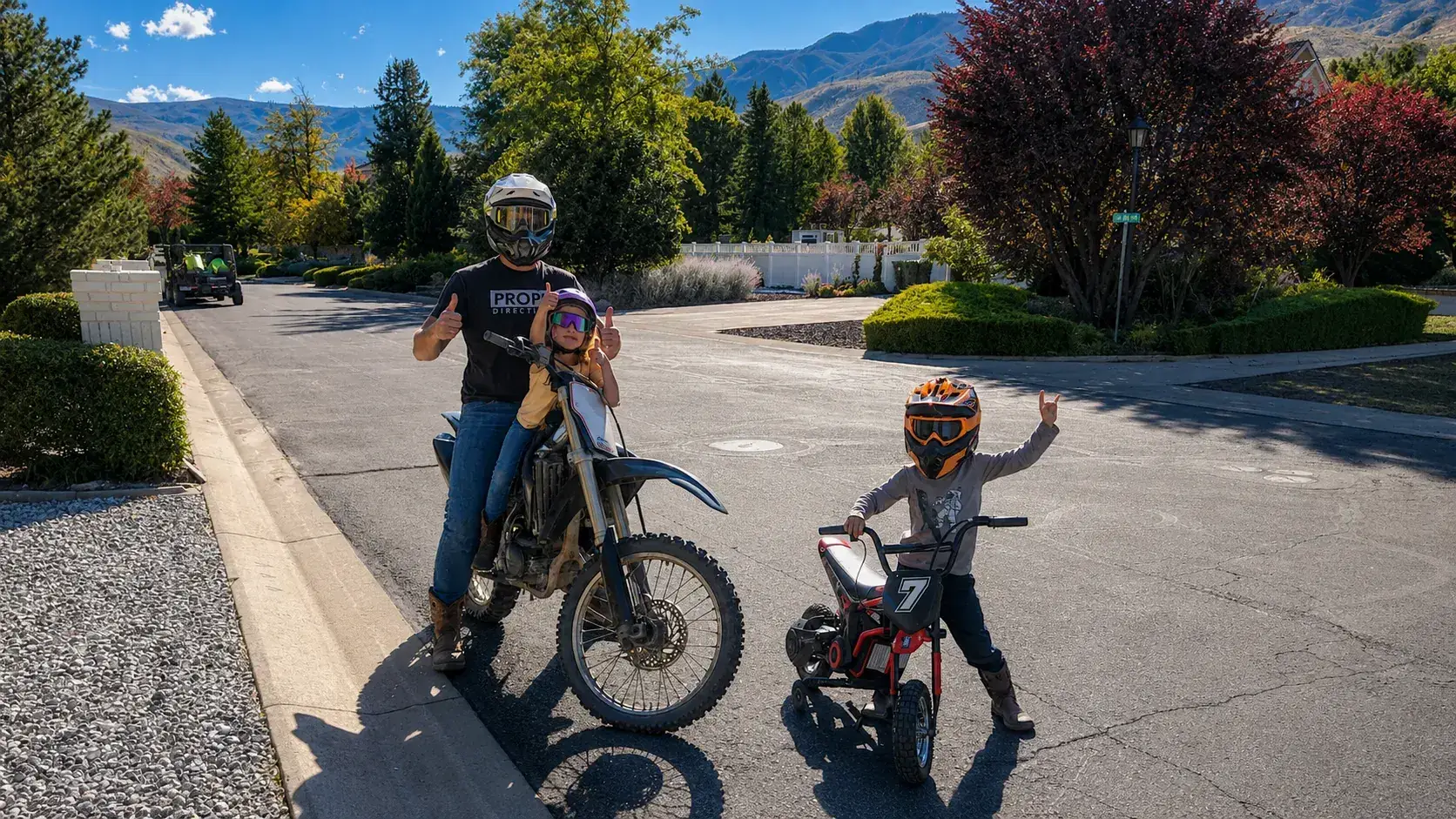 Daniel Faiella and his family out riding in the Northern Nevada high desert
